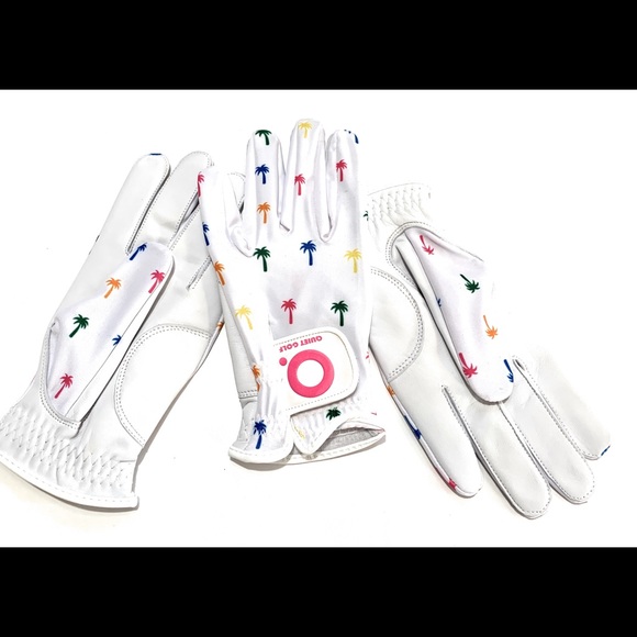 Quiet Golf Ladies Palm Tree Golf Glove - Picture 3 of 4